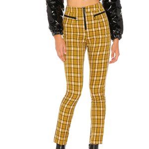 Superdown Rose Skinny Yellow Plaid Pant